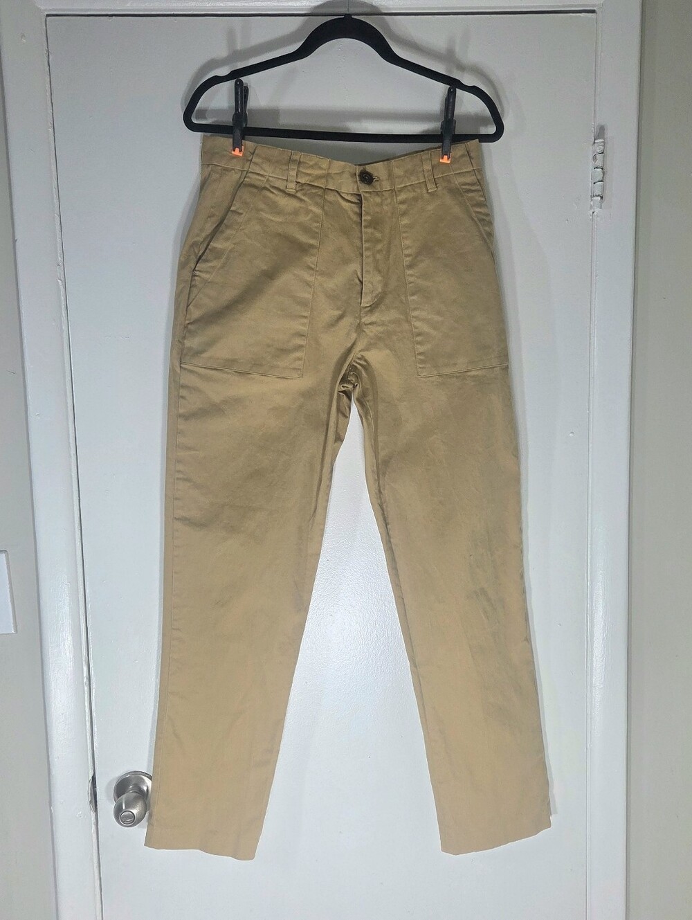 Percival Utilty Trousers Tan Pants Size 34 Classic Casual Workwear 97% Cotton